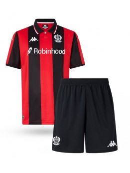 Billige OGC Nice Hjemmedraktsett Barn 2025-26 Kortermet (+ Korte bukser)